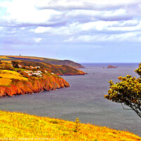 Buy canvas prints of Coastline, Devon. by john hill