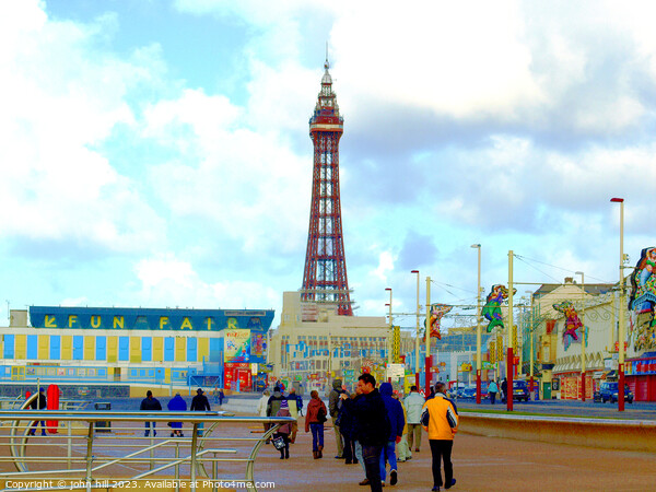 Blackpool Lancashire. Picture Board by john hill