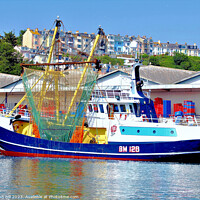Buy canvas prints of Fishing Trawler, Brixham, Devon by john hill