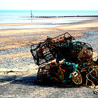 Buy canvas prints of Rusting Crab and Lobster pots. by john hill