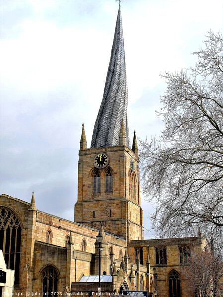 The Crooked Spire, Chesterfield. Picture Board by john hill