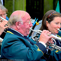 Buy canvas prints of Brass Band. by john hill