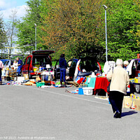 Buy canvas prints of Car boot sale, Yorkshire. by john hill
