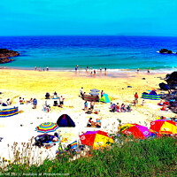 Buy canvas prints of St Ives, Cornwall, UK. by john hill