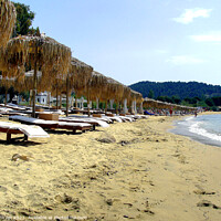 Buy canvas prints of Ag Paraskevi beach, Skiathos, Greece. by john hill