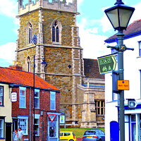 Buy canvas prints of St. Wilfred's church, Alford, Lincolnshire by john hill