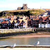 Buy canvas prints of St.Mary's church, Whitby, Yorkshire. by john hill