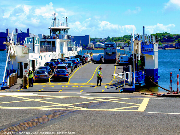 Car Ferry, Torpoint, Cornwall. Picture Board by john hill