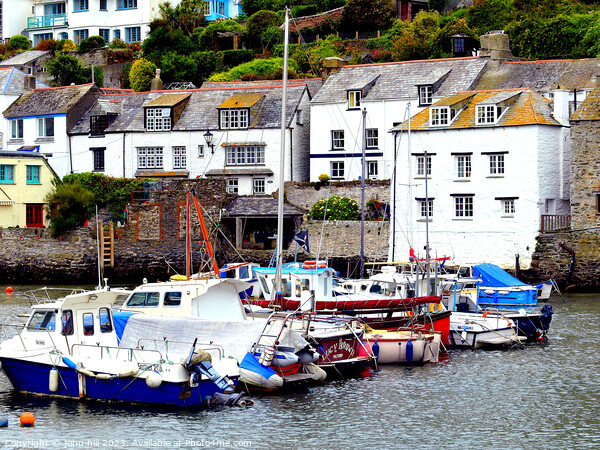 Polperro harbour, South Cornwall. Picture Board by john hill