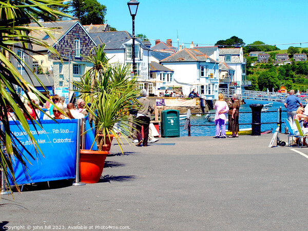 Fowey Quay, Cornwall. Picture Board by john hill