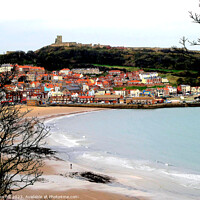 Buy canvas prints of Scarborough in November by john hill