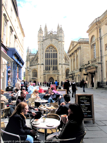 Alfresco at Bath, Somerset. Picture Board by john hill