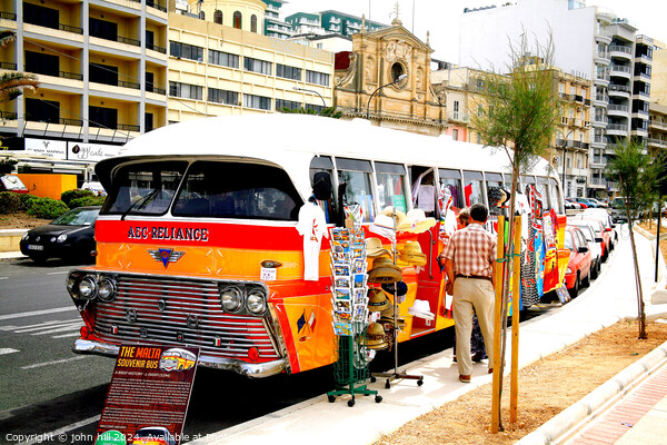 Souvenir Bus, Malta. Picture Board by john hill
