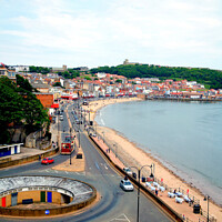 Buy canvas prints of Scarborough foreshore North Yorkshire by john hill