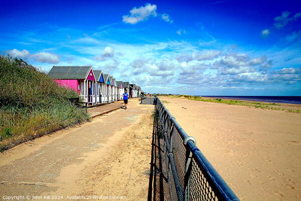 Sandiland beach huts, Sutton on Sea, Lincolnshire. Picture Board by john hill