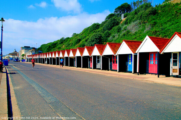 Bournmouth beach huts. Picture Board by john hill