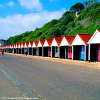 Buy canvas prints of Bournmouth beach huts. by john hill