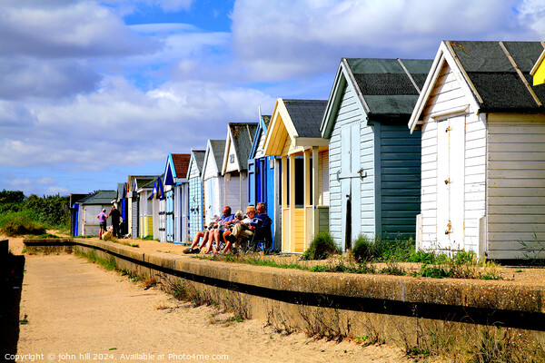 Beach Huts. Picture Board by john hill