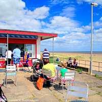 Buy canvas prints of Beach Refreshments. by john hill