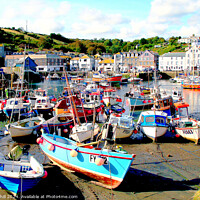 Buy canvas prints of Mevagissey, Cornwall. by john hill