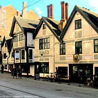 Buy canvas prints of The Flying Horse, Nottingham. by john hill