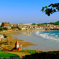 Buy canvas prints of Scarborough bay in May by john hill