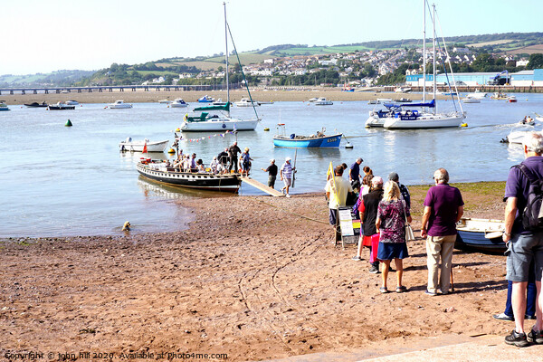 River Teign Ferry boarding. Picture Board by john hill