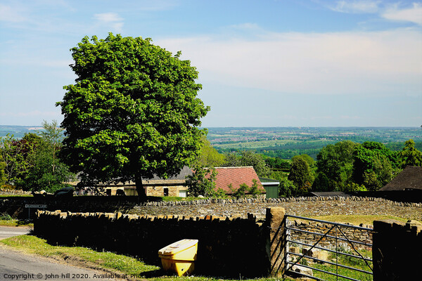 Wadshelf view over derbyshire coutryside. Picture Board by john hill