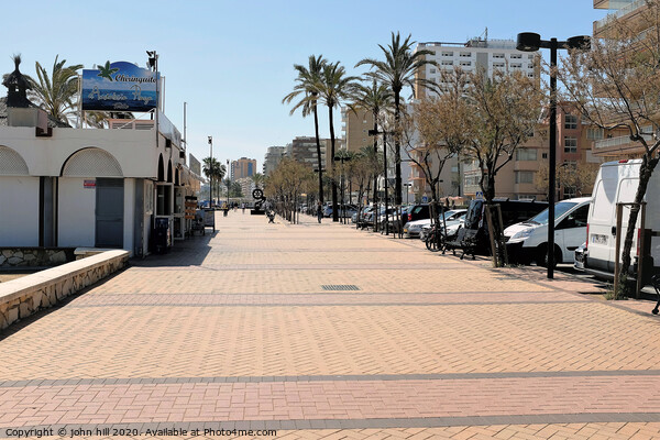 Paseo Maritimo promenade in March at Fuengirola spain. Picture Board by john hill
