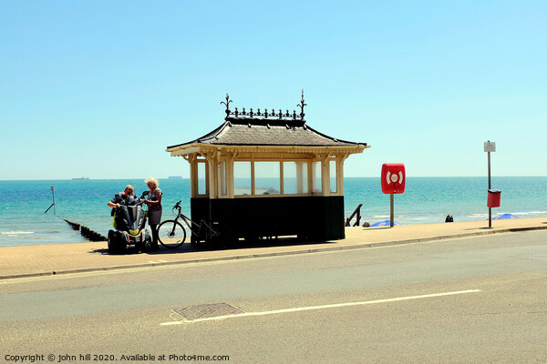 Seaside Victoria shelter at Shanklin Isle of Wight. Picture Board by john hill
