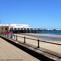 Buy canvas prints of Sandown pier and promenade. by john hill