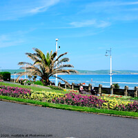 Buy canvas prints of Greenhill gardens on the seafront at Weymouth in Dorset.  by john hill