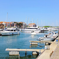 Buy canvas prints of Marina at Weymouth in Dorset. by john hill