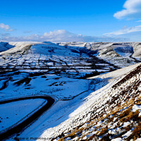 Buy canvas prints of Vale of Edale in Winter at Derbyshire.  by john hill