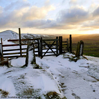 Buy canvas prints of The Great Ridge in Winter at Derbyshire. by john hill