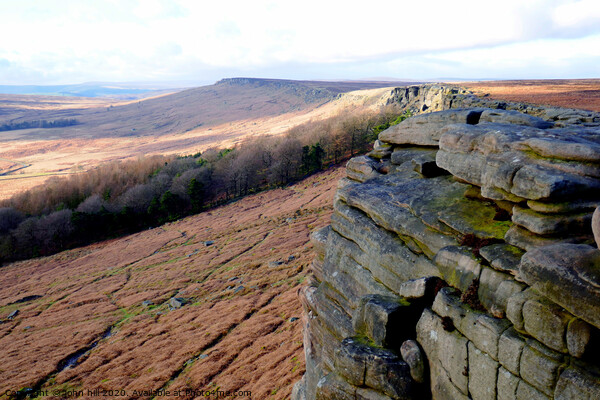 Stanage Edge in Derbyshire. Picture Board by john hill