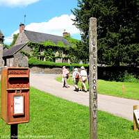 Buy canvas prints of Public footpath through Tissington village in Derbyshire by john hill