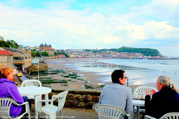 Scarborough bay at low tide from the clock cafe at Scarborough in Yorkshire. Picture Board by john hill