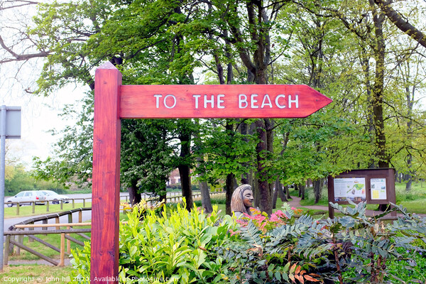 The way to the beach at Filey in Yorkshire. Picture Board by john hill