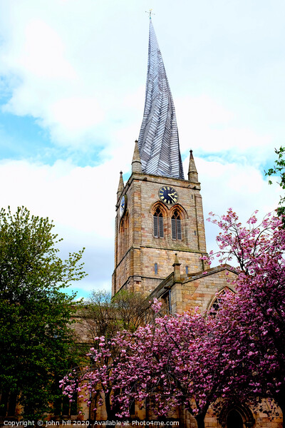 The crooked spire in Spring at Chesterfield in Derbyshire. Picture Board by john hill