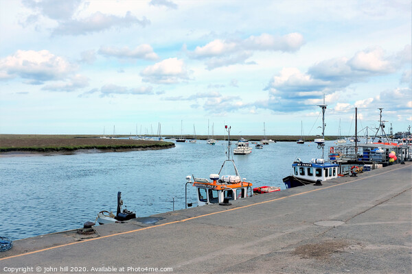 Quay and moorings at Wells next the Sea in Norfolk. Picture Board by john hill
