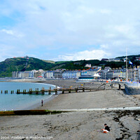Buy canvas prints of Tha Seafront at Aberystwyth in Wales. by john hill