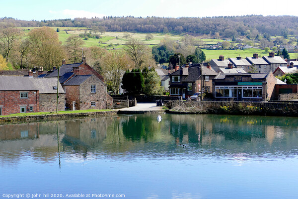 Village mill pond at Cromford in Derbyshire. Picture Board by john hill