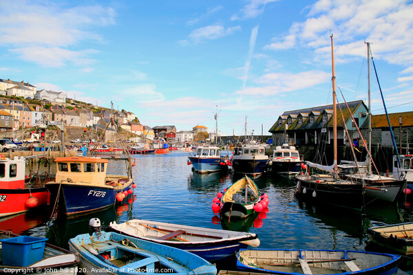 The Cornish harbour at Mevagissey in Cornwall.  Picture Board by john hill