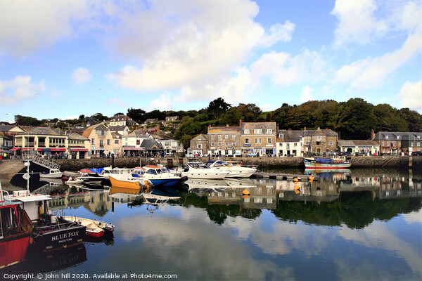 Reflections in the harbour at Padstow in Cornwall. Picture Board by john hill