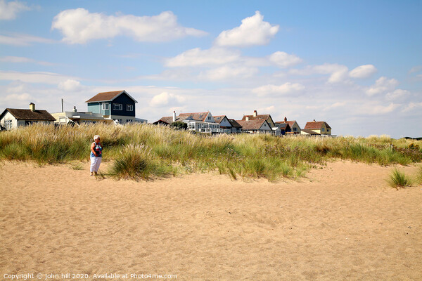 The beach and property at Anderby Creek in Lincolnshire. Picture Board by john hill