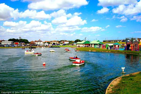 Queens park boating lake at Mablethorpe in Lincolnshire. Picture Board by john hill