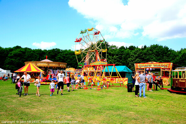Countryside funfair at Tansley in Derbyshire. Picture Board by john hill