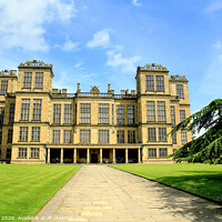 Buy canvas prints of Hardwick Hall in Derbyshire. by john hill