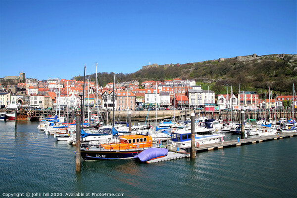 The Marina town and castle at Scarborough in Yorkshire. Picture Board by john hill